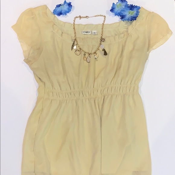 Cato Tops - Yellow Blouse